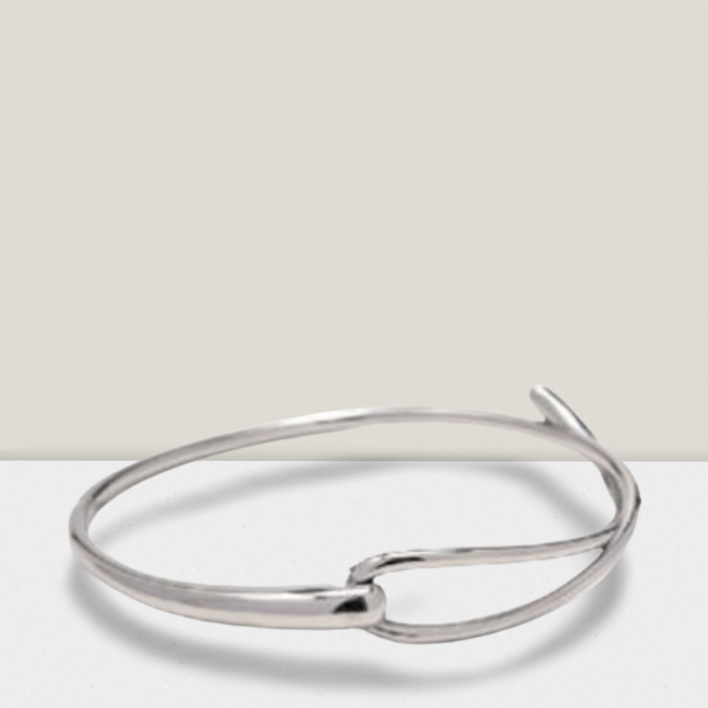 Iris Silver Bangle